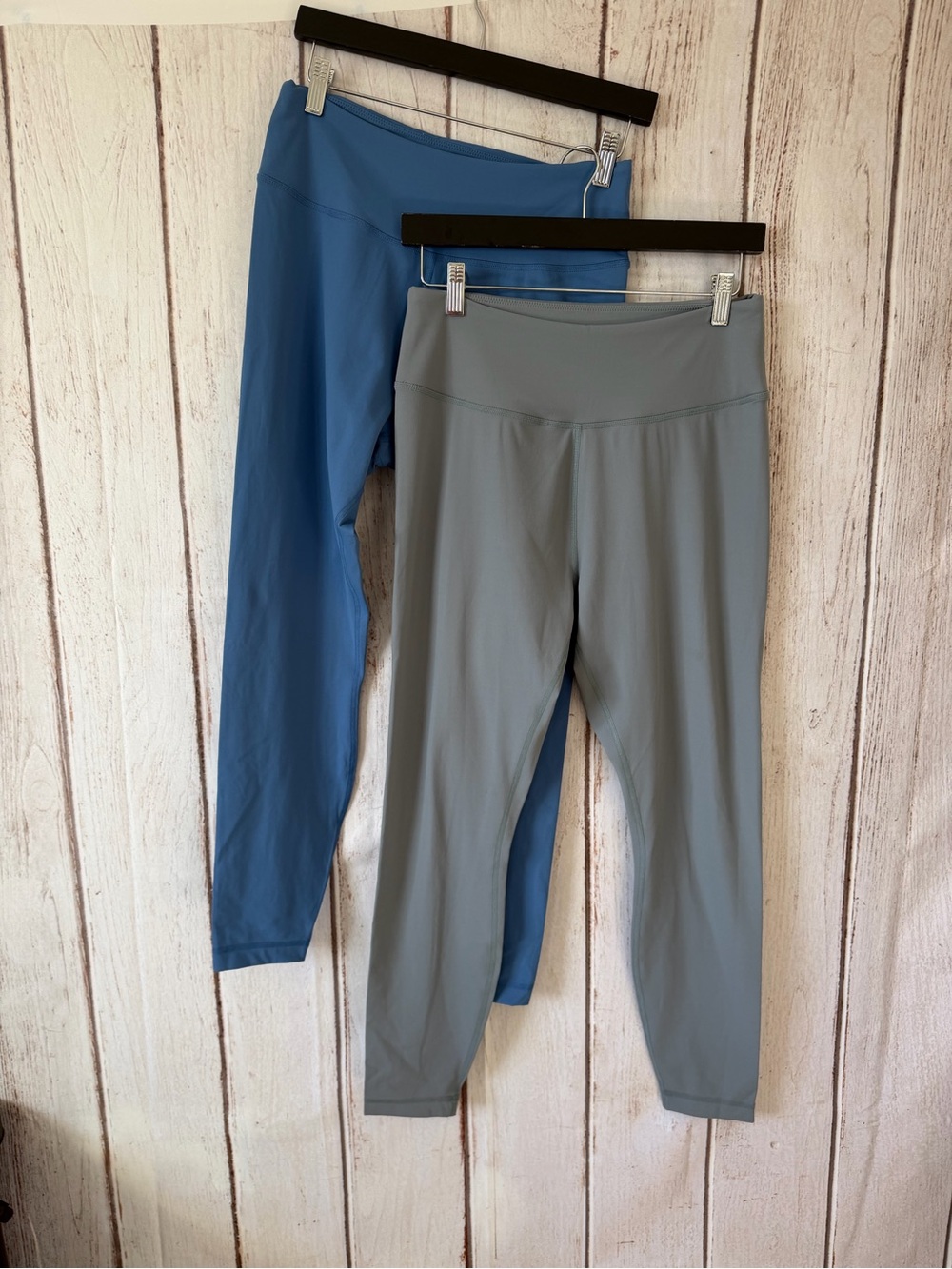 Kit + Ace High-Waisted Leggings Bundle Blue & Grey Size Large NWOT